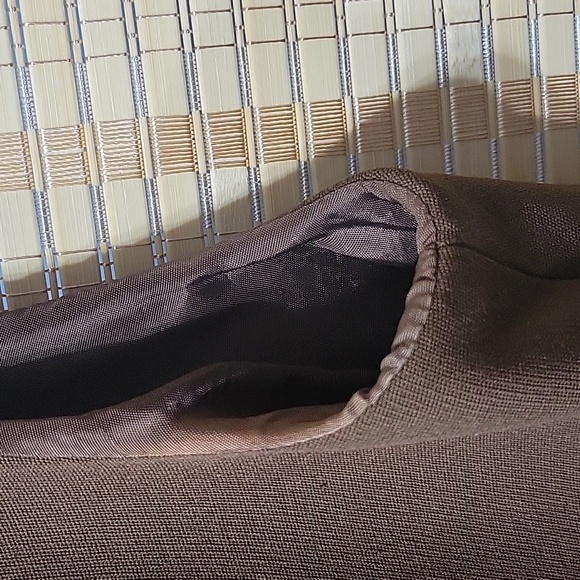 Vintage Sleeveless Dress - Brown/Red/Cream - No Tag (See Measurements) - Picture 5 of 12